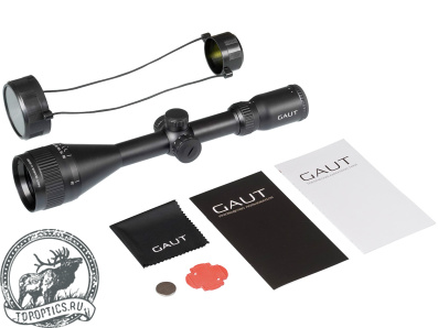 Прицел Gaut Quartz 4-12x50AO (2 Mil-Dot) с подсветкой #Q41250AO-2