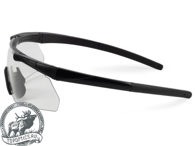 Очки стрелковые защитные ShotTime Caracal (чёрные, линза прозрачная) #GST-035-BLK-C