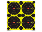 Мишень самоклеящаяся осыпающаяся Birchwood Shoot•N•C Bull's-eye Target, Ø 3″, 48шт. (12 листов по 4шт.) #BC-34315